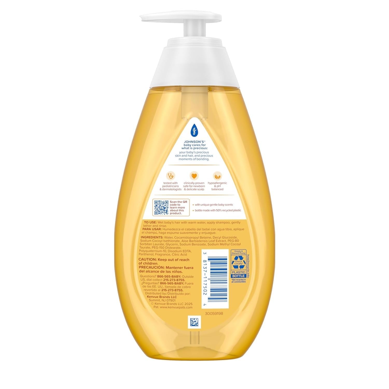 Johnson�S Tear Free Baby Shampoo, Free of Parabens, Phthalates, 20.3 Oz.